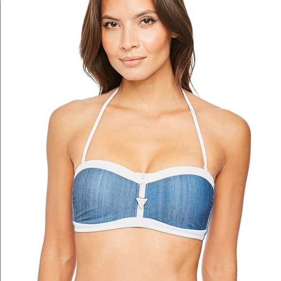 Seafolly Block Party Bandeau Bustier Bikini Top Halter 12 - Picture 1 of 7